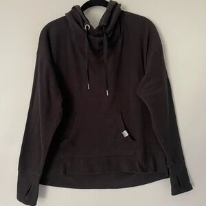 Victoria's Secret VSX Loose Fit Black Fleece Hoodie